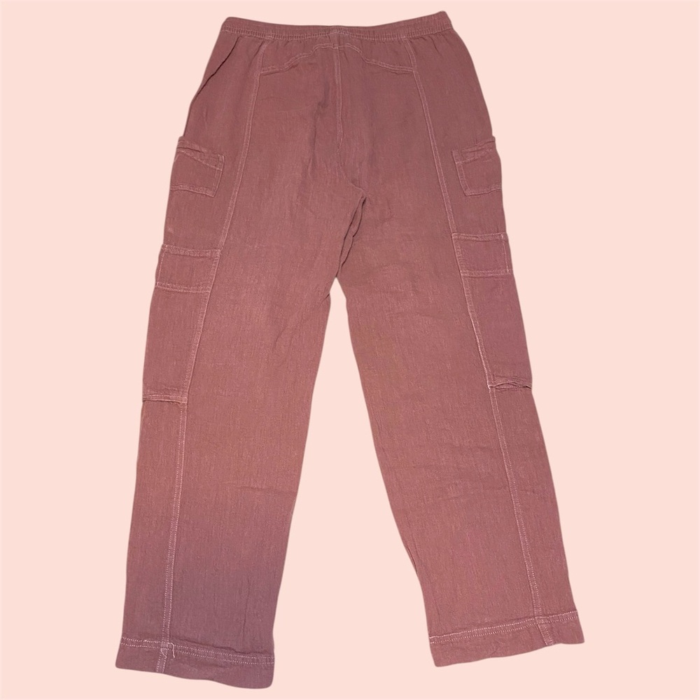 Free People Mauve Feelin’ Good Utility Pull-On Pants - Picture 5 of 9